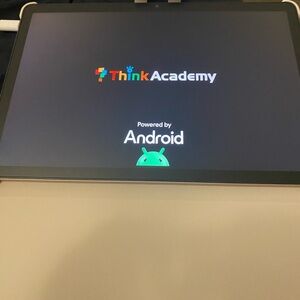 Android Tablet with Cream Cover - AI Think Academy